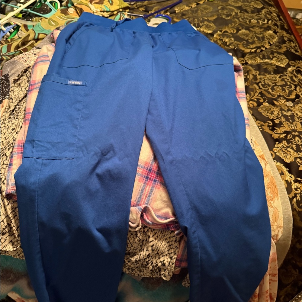 Landau Blue Cargo Pants Durable Workwear